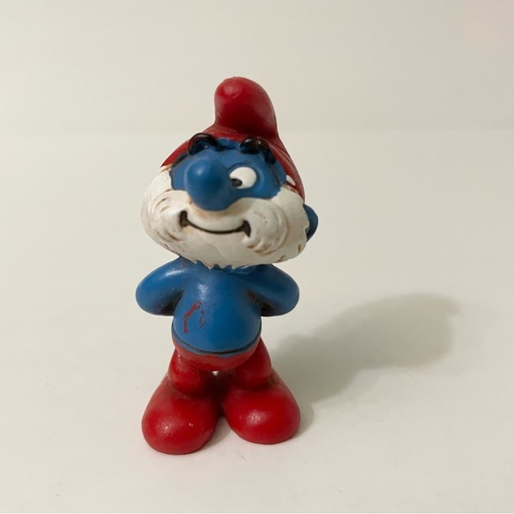 Lot of 2 Papa Smurf Toys Smurfs Figures - Picture 5 of 16